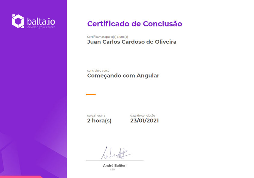 Balta.io - Começando com Angular